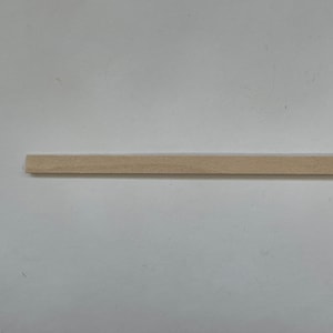 Wood Strips Dollhouse Door Trim Window Casing Set of 12 , 1/32" x 5/16" x 12" inch long each