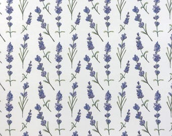 Papel pintado con diseño de ramitas de lavanda para casa de muñecas, escala 1:12, pegatina de papel en miniatura de 20 x 28 cm (autoadhesiva) (morado) - Z3