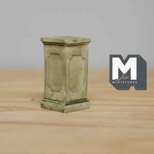 1:12 Dollhouse Supplies Miniatures Pedestal for Plants Ferns Decoration Grey- B069