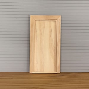 Porta per casa delle bambole con cornice posteriore in scala 1:12, telaio per porta semplice in miniatura, porta interna per casa delle bambole - H004