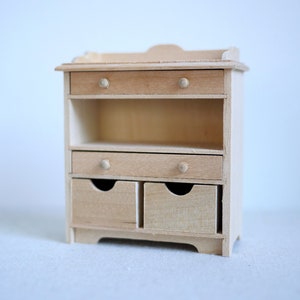 unfinished changing table