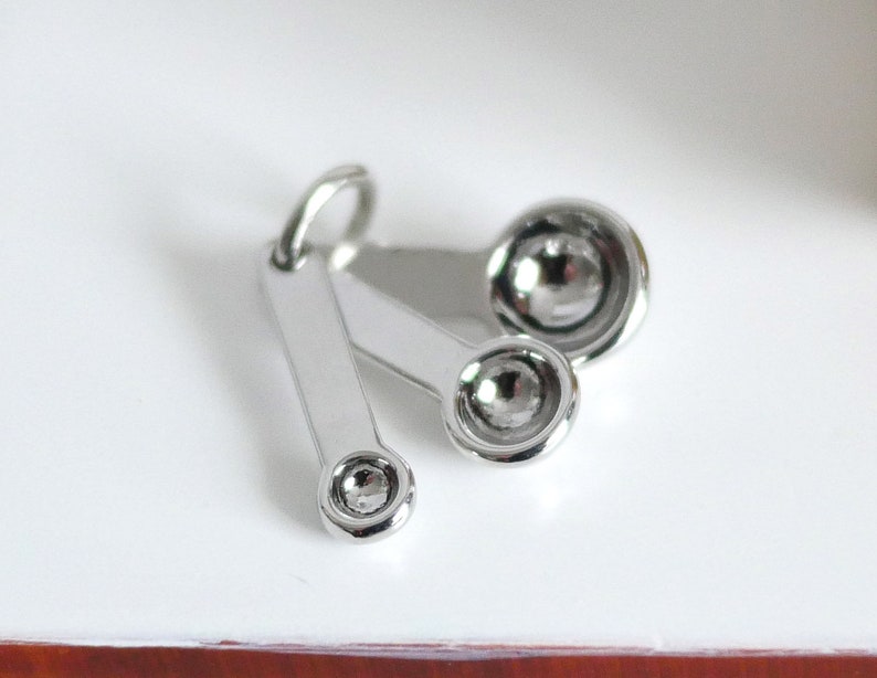 Dollhouse Miniature Measuring Spoon Mini Metal Spoons