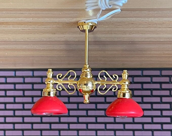 1:12 Miniature Pool Table Light , Pool Table Chandelier , Billiard ...