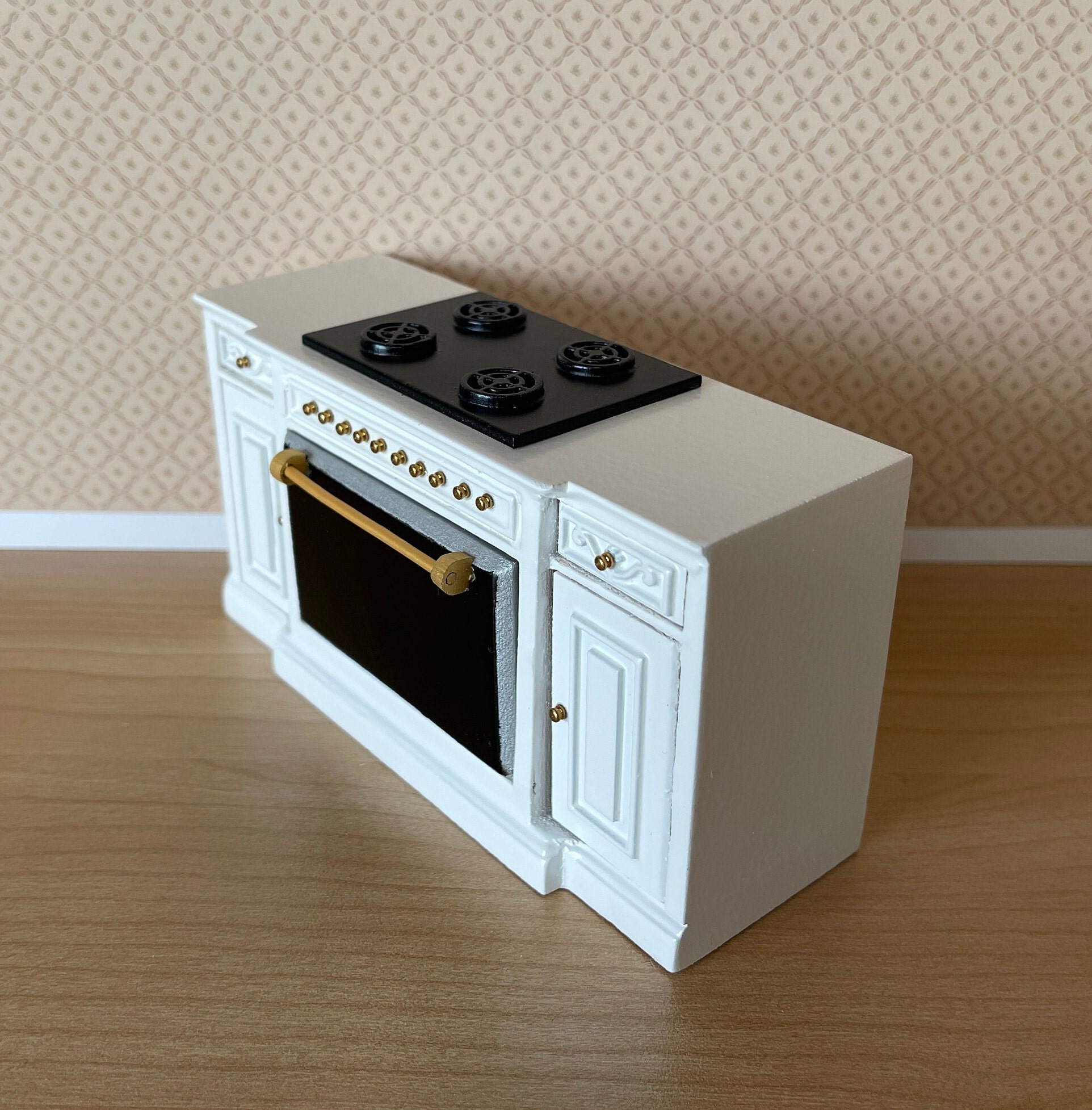 Miniatura Per Casa Delle Bambole 1:12 - Pollo Arrosto Con Piatto In Ceramica E Coltello, Tumdee