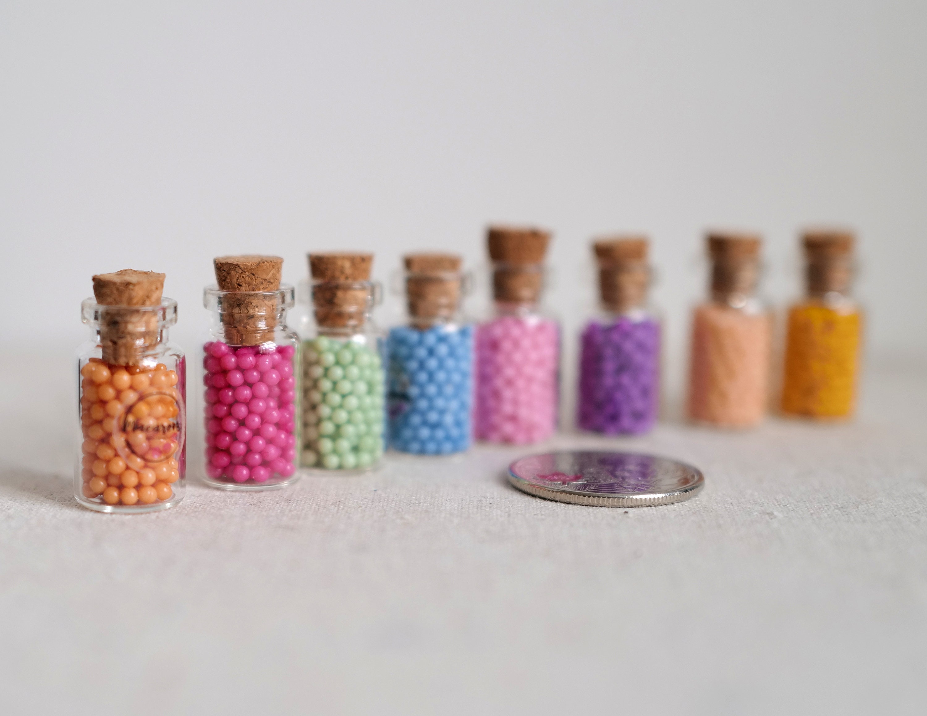 Dollhouse Spice Seed Jars, 4 pc, IM65005