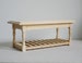 1:12 Dollhouse miniature unfinished wooden kitchen prep table or foyer bench 1/12 scale unfinished furniture