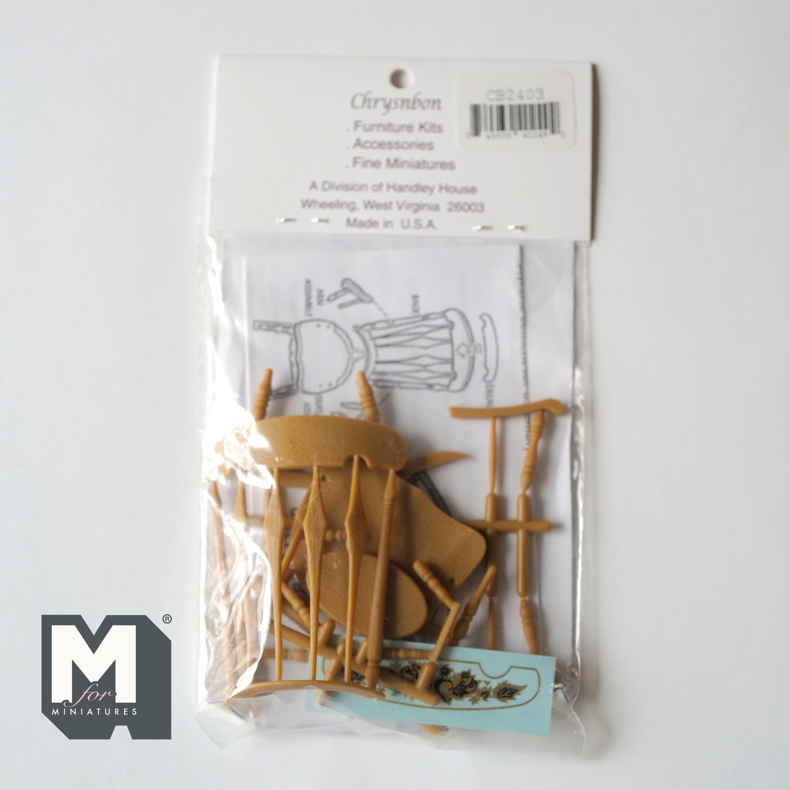 Dollhouse Supplies DIY Arrowback Rocker DIY Kit (self Assemble and ...