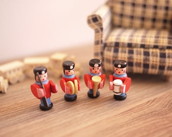 Dollhouse German Soldier toy dolls house wood 1 12 scale miniature 1 inch tall - G051