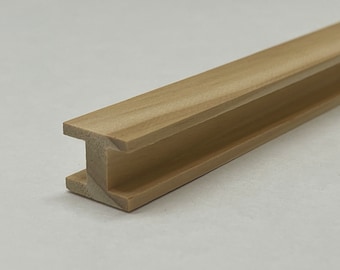 Dollhouse Supplies Wood Column H Beam Building Timber Post 17.5 inch long