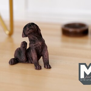 1:12 Dollhouse Miniature Puppy Dog C055 image 2