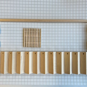 Dollhouse Staircase Kit 13 Treads 2-3/4 inch wide Unfurnished 1:12 Scale Miniature Stairs with Baluster and Handrail (Right Handrail) - J046