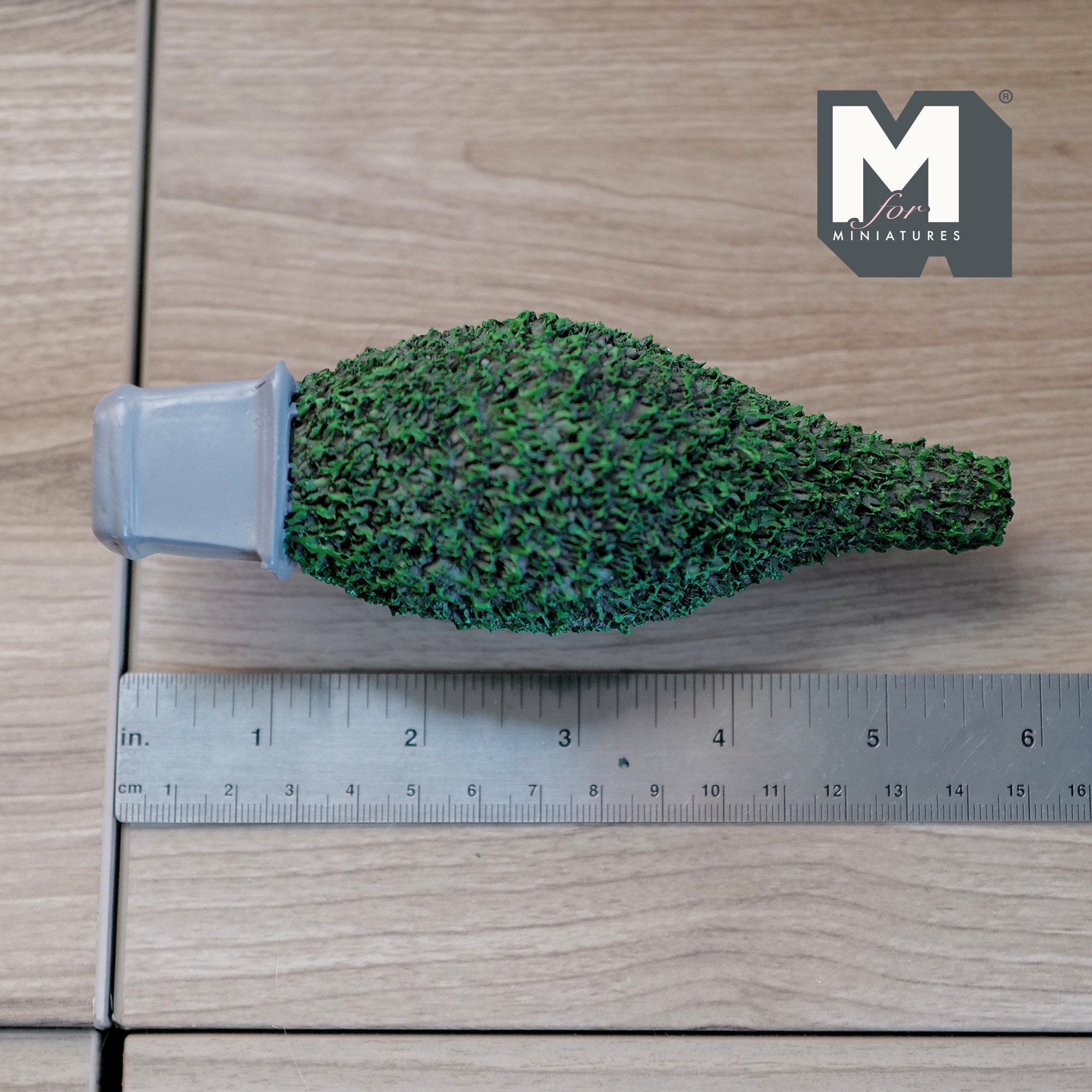 Mini Topiary Miniature Topiary Plant With Square Base Pot 1:12 Scale Dollhouse ...