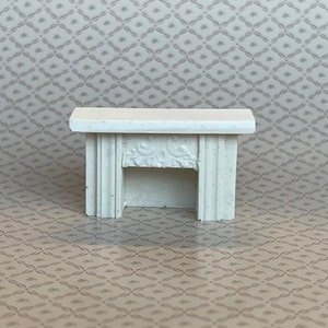 Unfinished Miniature Fireplace Decoration , 1.75 inch wide