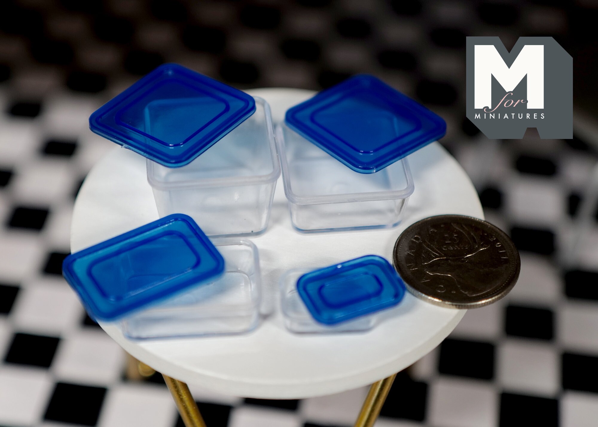 112 Dollhouse Miniature Plastic Food Containers With Lids Etsy