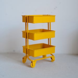 1: 6 Maßstab Puppenhaus Miniatur Metall Allzweckwagen / Werkzeugwagen / Werkzeugwagen - K035
