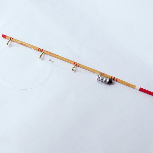 1:12 Dollhouse Supplies miniature Fishing pole fish rod - E074 1:12 Dollhouse Supplies miniature Fishing pole fish rod - E074