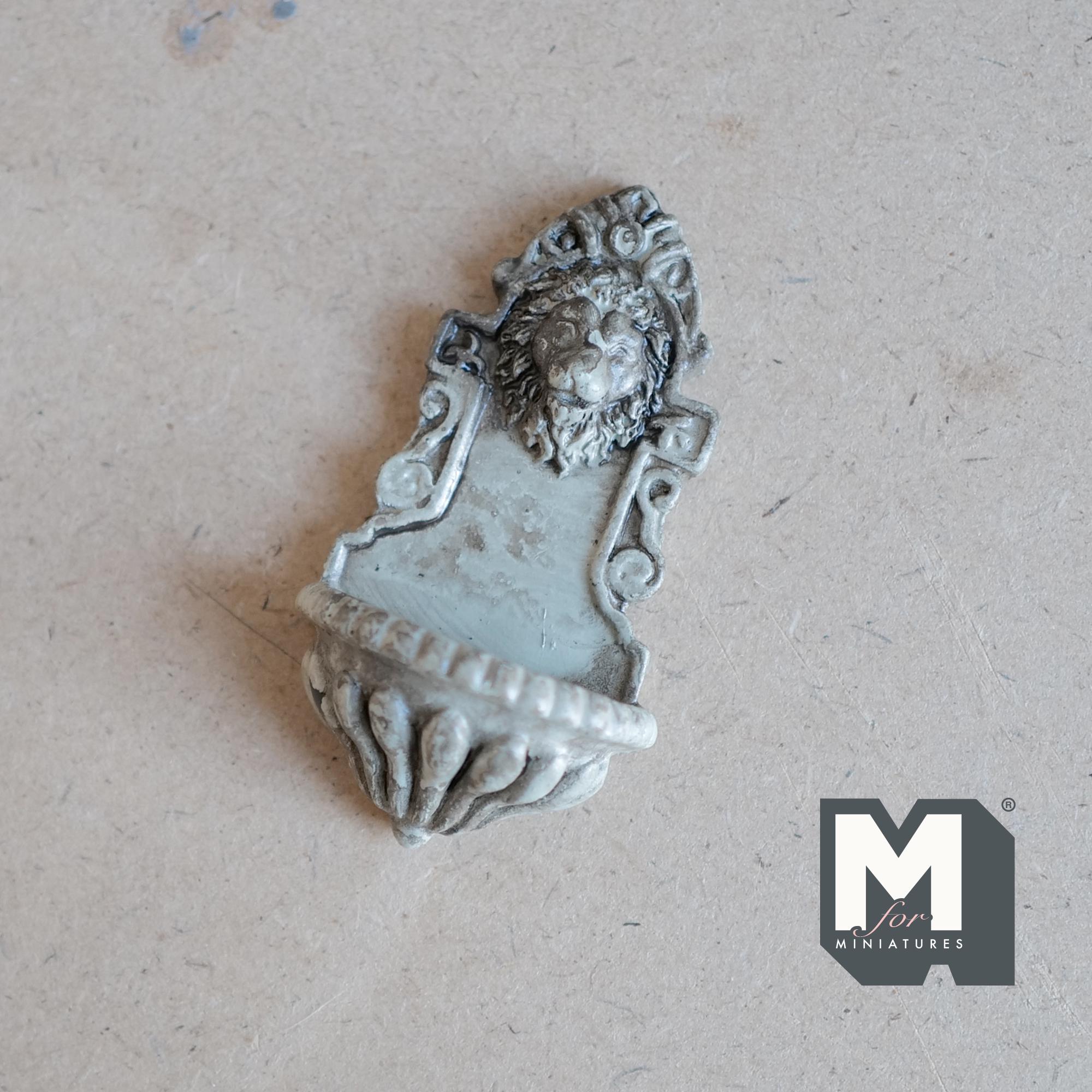 Melody Jane Dollhouse Victorian Lion Wall Fountain | 1:12 Scale Miniature Garden Decoration | Resin Model - View #12