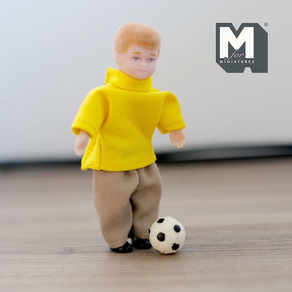 ミニチュア子供用サッカーボール ドールハウス用品 フットボール 直径9