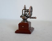 Dollhouse Miniature Vintage Coffee Bean Grinder, Tiny Coffee Bean Grinder, 1 12th Coffee Coffee Bean Grinder