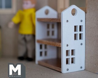 Mensola Da Parete In Miniatura Per Casa Delle Bambole – Scala 1:12, Giocattolo In Legno, Accessorio Per Camere In Miniatura – Haloppe