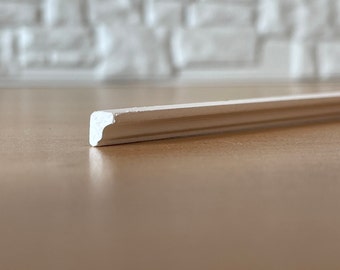 Modanatura bianca per casa delle bambole, battiscopa, modanatura per soffitto e parete in miniatura, lunghezza 18 pollici - Y6