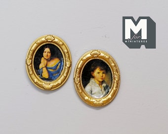 Melody Jane Puppenhaus Miniatur-Bilderrahmen, Gold – Dekorativer Leerer Rahmen Im Maßstab 1:12