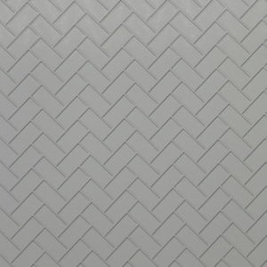 Embossed Dollhouse Wall Sheet Herringbone Metro Tiles , Subway Tiles , Underground Tiles , Beveled Edge Tiles 16&quot; x 11-5/8&quot;