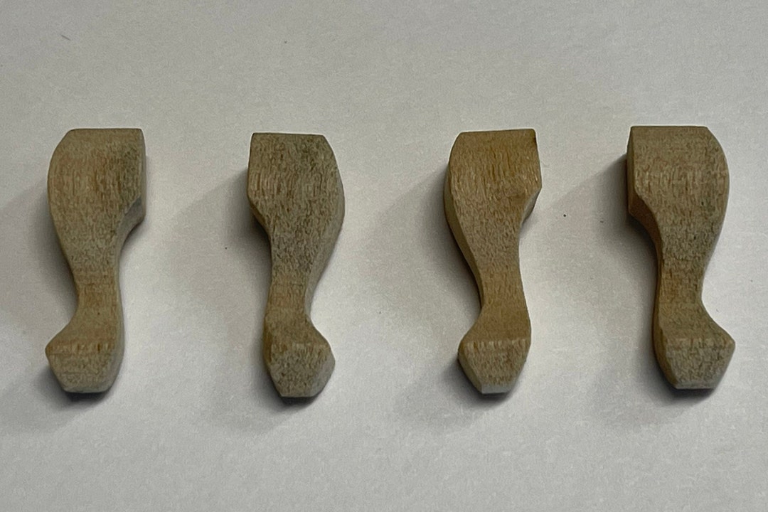 Dollhouse Miniature Unpainted Table Legs 4 Piece Set short WS3B Etsy