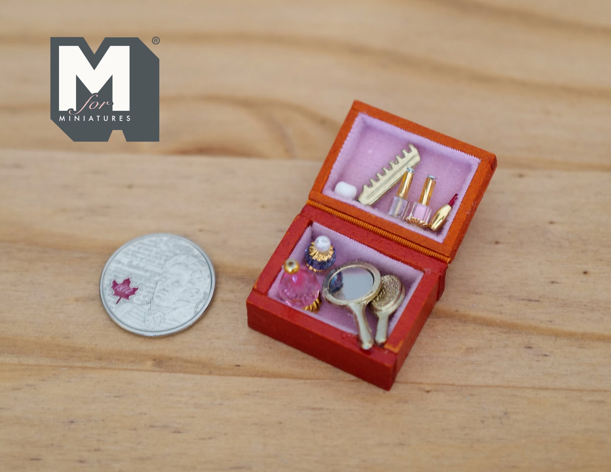 ドールハウス用品 ミニチュア化粧台ボックス 化粧台ボックス 1:12