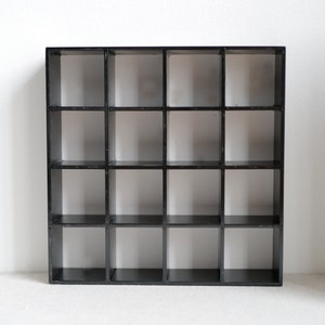 1:12 Dollhouse miniature 4 x 4 shelf unit divider (black)