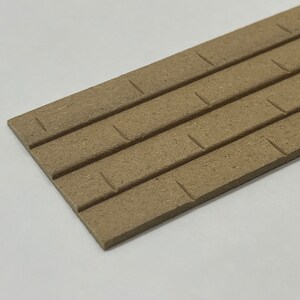 Poppenhuisdakpanplaat: schaal 1:12 miniatuur MDF-tegel, 14 inch lang - J052