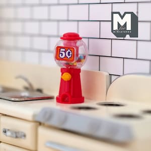 1:12 ドールハウス用品 デコレーション ミニチュア テーブルトップ ガムボールマシン E015
