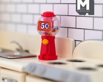 1:12 Dollhouse Supplies decoration miniature table top gumball machine E015