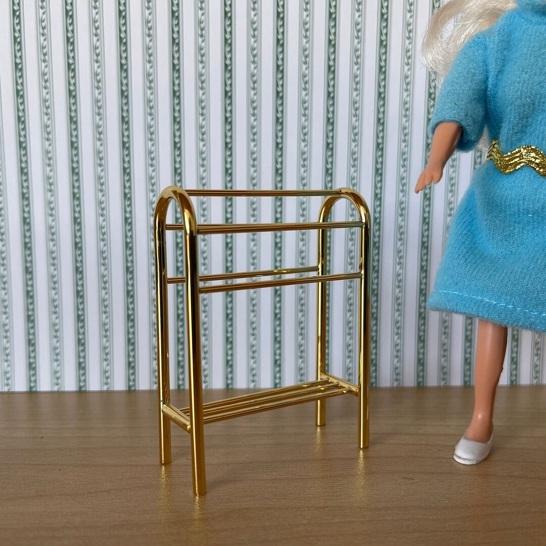 1:12 Miniature Quilt Rack , Miniature Towel Rack , Miniature Blanket ...