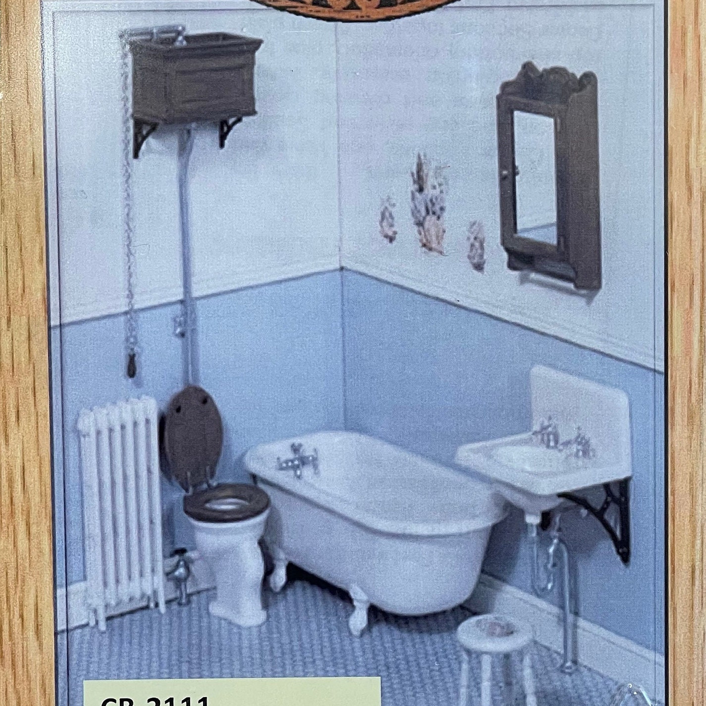 Set Accessori Bagno In Miniatura Scala 1:12 Chrysnbon CB2205 - Vintage Anni '20 - Spedizione USA