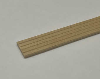 Dollhouse Supplies Decking Plank 1:12 Scale Miniature Deck Board Patio Board Decking Joist Balcony Floor Deck 9/16" x 1/16" x 17.5" - Y6