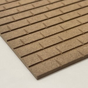 Poppenhuisdakpanplaat: schaal 1:12 miniatuur MDF-tegel 8,5 x 4,5 inch - K047