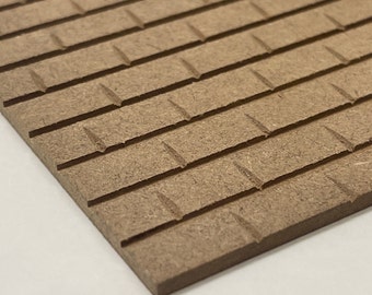 Dollhouse Roof Tile Sheet 1:12 Scale Miniature MDF Tile 8.5 inch x 4.5 inch - K047