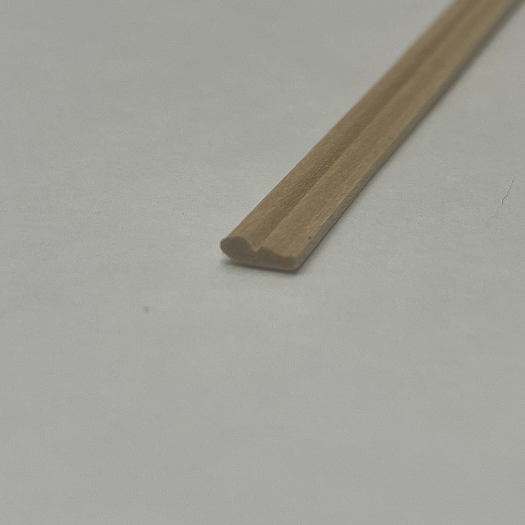 Dollhouse Supplies Wainscot Beadboard Rail 1:12 Scale Unpainted ...