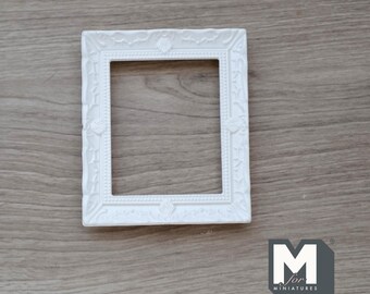 Set Di 8 Mini Cornici In Legno Scala 1:12 Per Casa Delle Bambole