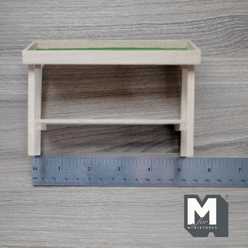 Dollhouse Food Display Shelf , Unpainted Fruit Shelf , Supermarket