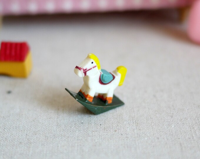 Dollhouse Supplies Miniature Mini Rocking Horse Mini Trojan Horse Set ...