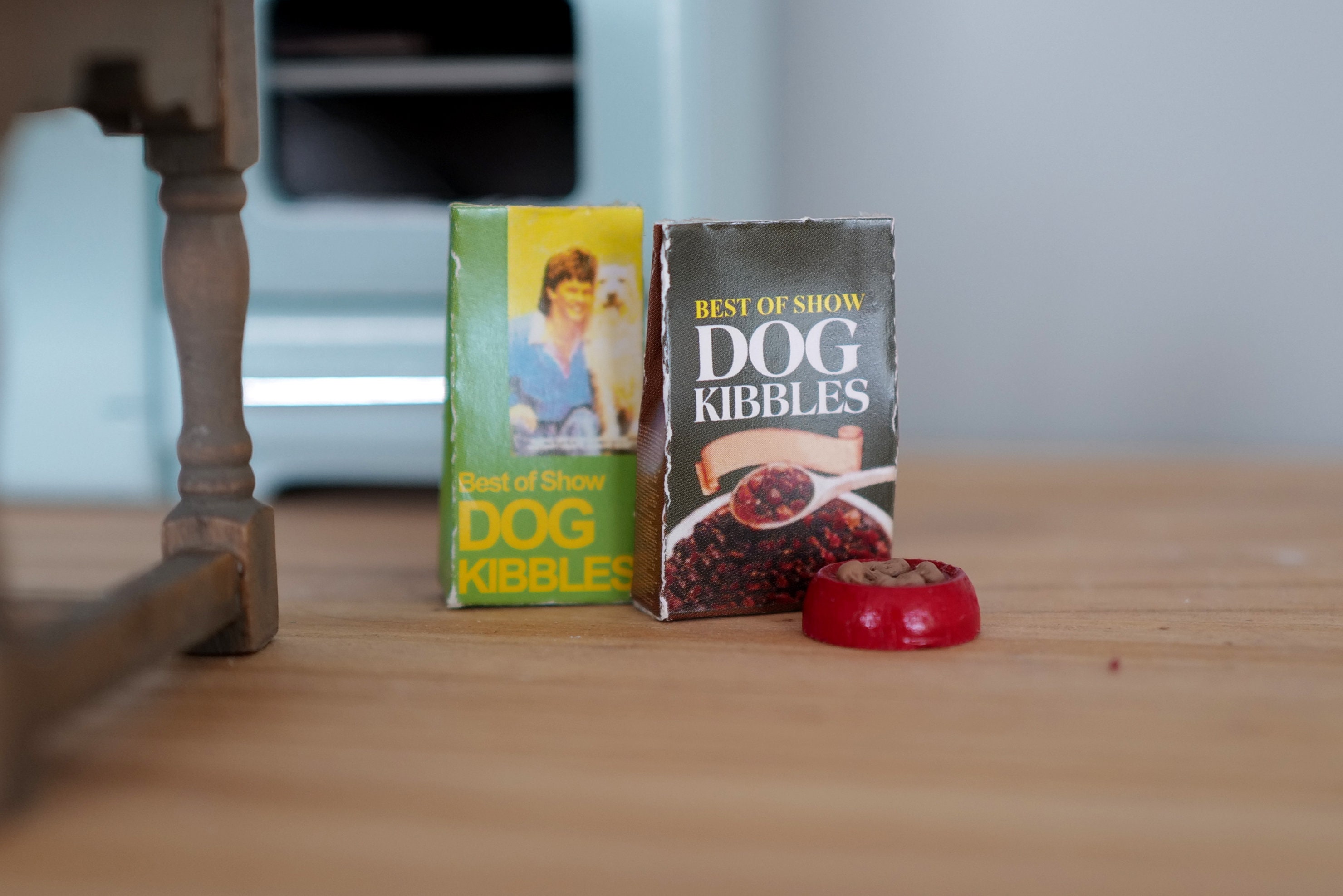 Dollhouse Imitation Dog Food 1:12 Miniature Decor Accessories 0.8" 
