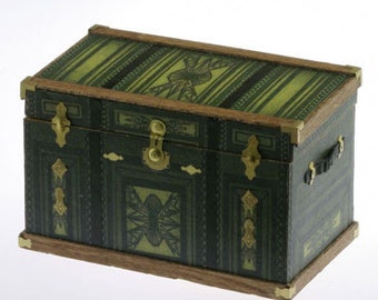 Kit fai da te per baule contemporaneo per casa delle bambole con materiali e istruzioni di Cats Paw - K033