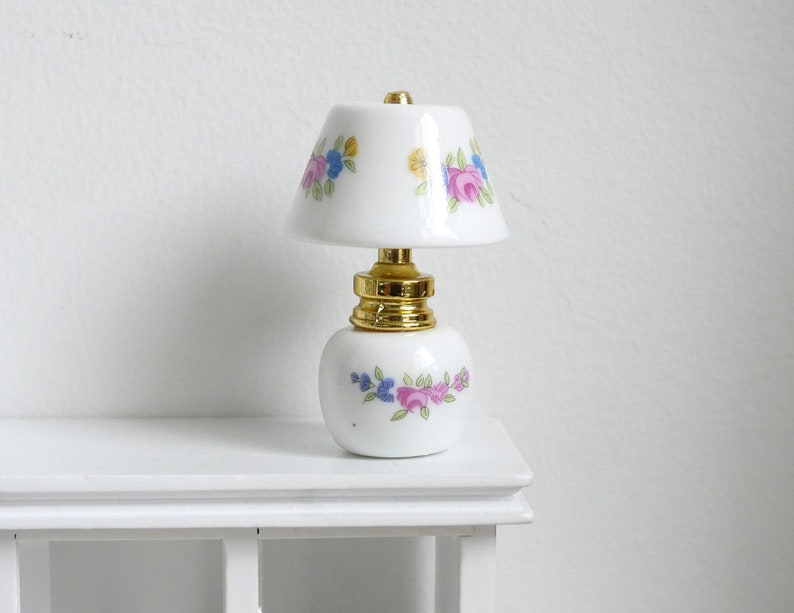 Dollhouse Miniature Table Lamp Lighting 1 12th Living Room Light