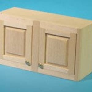 Dollhouse DIY 3" upper cabinet kit with material and instruction - J039