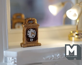 1:12 Puppenhaus Miniatur Keramik Tischplatte Jubiläum Uhr (nicht funktionierend) - B050