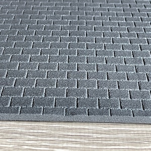 Dollhouse Supplies Slate Roof Tile Wall Tile Foam Board 1:12 Scale Miniature Wall Panel Wall Brick Tile Sheet 7-7/8&quot;(H) x 15-3/4&quot;(L)