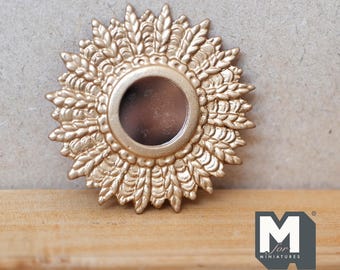 ESTINK Miroir miniature de maison de poupée Miroir Miniature pour