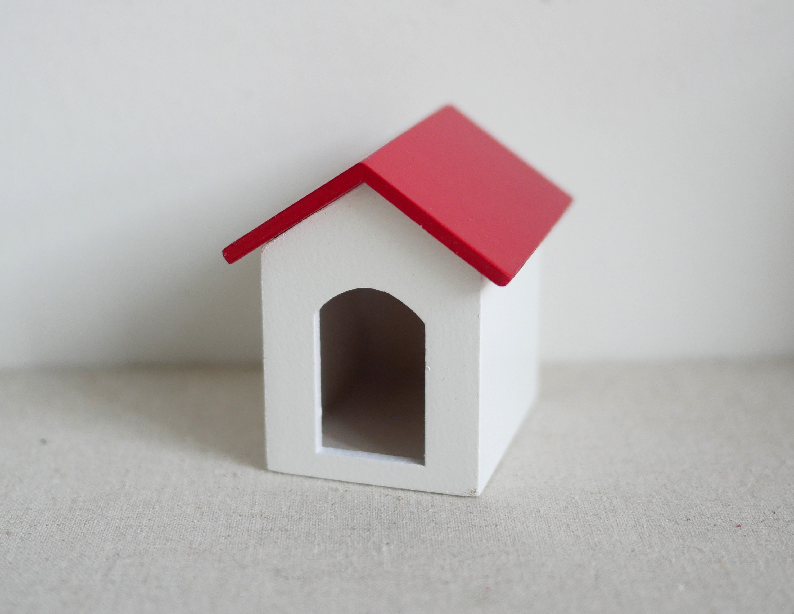 1/12 Mobili per Case delle Bambole in Miniatura Cuccia Cani Casa in 1/12 Mobili per Case delle Bambole in Miniatura Cuccia Cani Casa in